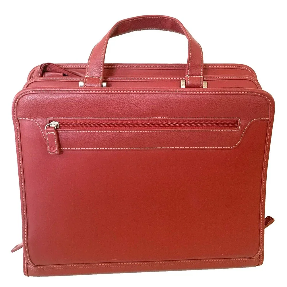 Foray 4-Compartment Organizer Padfolio Briefcase.14” x 12” x 3.25” Calculator